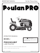 Poulan Pro 425858 Operator's Manual