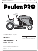 Poulan Pro 430094 Operator's Manual