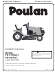 Poulan Pro PB175H42LT Operator's Manual