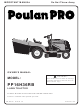 Poulan Pro Poulan Pro 960 61 01-57 Owner's Manual