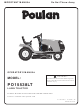 Poulan Pro Poulan Pro 960120068 Operator's Manual