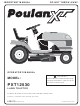 Poulan Pro Poulan XT PXT12530 Operator's Manual