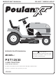 Poulan Pro Poulan XT 96046000800 Parts Manual