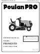 Poulan Pro PR1842STD Owner's Manual
