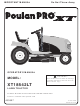 Poulan Pro XT 433507 Operator's Manual