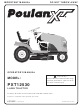 Poulan Pro XT 431832 Operator's Manual