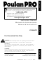 Poulan Pro 115270726 Instruction Manual