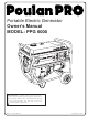 Poulan Pro 420077 Owner's Manual