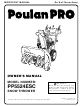 Poulan Pro 192030 Owner's Manual