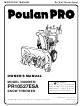 Poulan Pro 192042 Owner's Manual