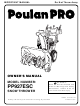 Poulan Pro 192044 Owner's Manual
