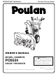 Poulan Pro 199215 Owner's Manual