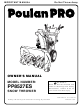 Poulan Pro 401214 Owner's Manual
