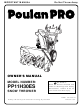 Poulan Pro 406281 Owner's Manual