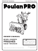 Poulan Pro 420904 Owner's Manual