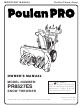 Poulan Pro 421028 Owner's Manual