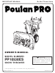Poulan Pro 421064 Owner's Manual