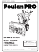 Poulan Pro 428689 Owner's Manual