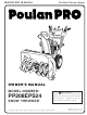 Poulan Pro 435551 Owner's Manual