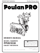 Poulan Pro 435555 Owner's Manual
