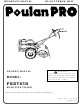 Poulan Pro 181121 Owner's Manual