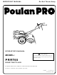 Poulan Pro 194800 Operator's Manual