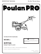 Poulan Pro 401423 Operator's Manual