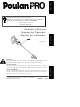 Poulan Pro 530085855 Operator's Manual