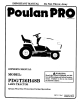 Poulan Pro PDGT26H48B Owner's Manual
