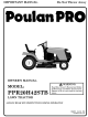 Poulan Pro PPR20H42STB Owner's Manual