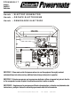 Powermate PC0496504.17 Product Manual