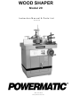 Powermatic 29 Instruction Manual & Parts List