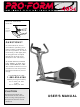 ProForm PCEL87070 User Manual
