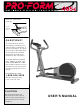 ProForm PCEL87075 User Manual