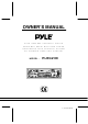 PYLE Audio PLRG23C Owner's Manual