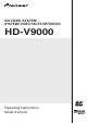 Pioneer HD-V9000 Operating Instructions Manual