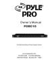 Pyle Pro PDBC10 Owner's Manual