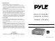 Pyle PSL462X Instruction Manual