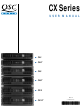 QSC CX Series User Manual
