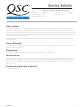 QSC DSP0002 Service Bulletin