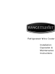Rangemaster Refrigerated Wine Cooler Installation And Operation Instructions Manual