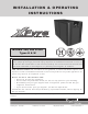 Raypak 300 Installation & Operating Instructions Manual