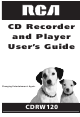 RCA CDRW10 User Manual