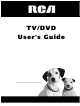RCA TV/DVD User Manual