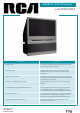 RCA D52W17 Specification Sheet
