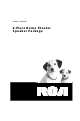 RCA 6-Piece Home Theater Speaker Package Owner's Manual
