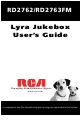 RCA RD2762 - Lyra 4 GB Digital Player User Manual