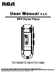 RCA TC1200 User Manual