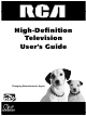 RCA HDTV User Manual