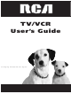 RCA TV/VCR User Manual